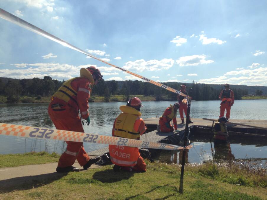 History in the making: Port Macquarie SES volunteers showing their rescue skills at the NSW competition last month.