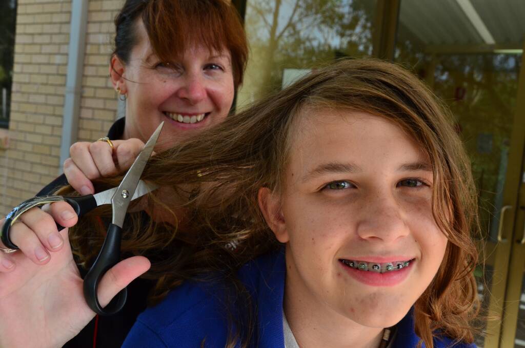 Emily Newett will shave her hair off this weekend to raise money for the Cancer Council.