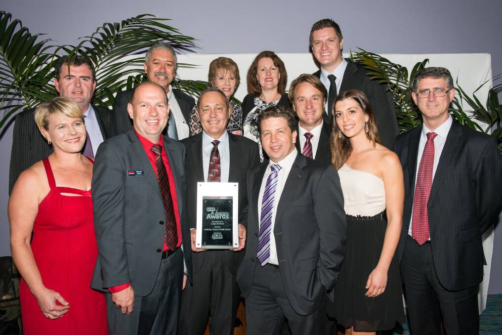 Team Holiday Coast Credit Union - winners of he major award: Excellence in Large Business.