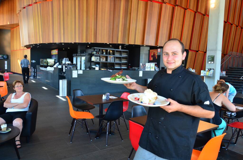 Welcome addition: Head chef Mitchall Adams says business is booming at Blank Canvas Cafe Bar.