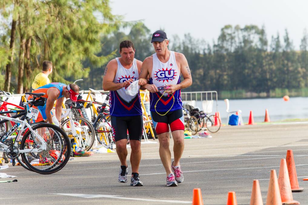 Glenn Gorick will be the "eyes” for blind triathlete Nathan Johnston in Sunday’s Ironman Australia.