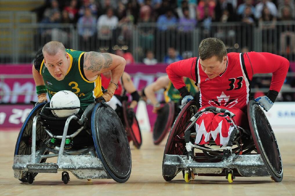 Ryley Batt in Paralympic action.