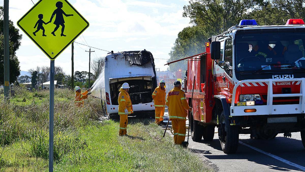 The scene by the Pacific Highway north of Kempsey on Wednesday. Pic: Macleay Argus