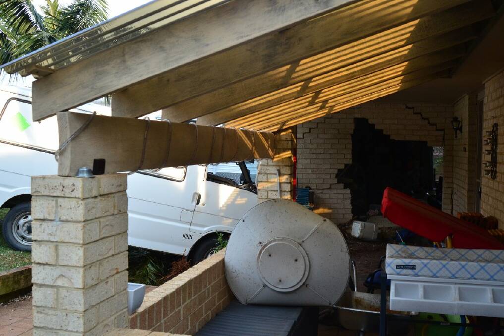 A mess, but no injuries. Pic: NIGEL McNEIL