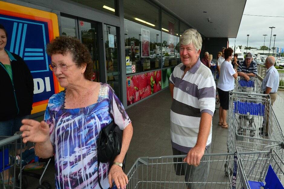 There were earlybird shoppers out in Port Macquarie on Boxing Day.