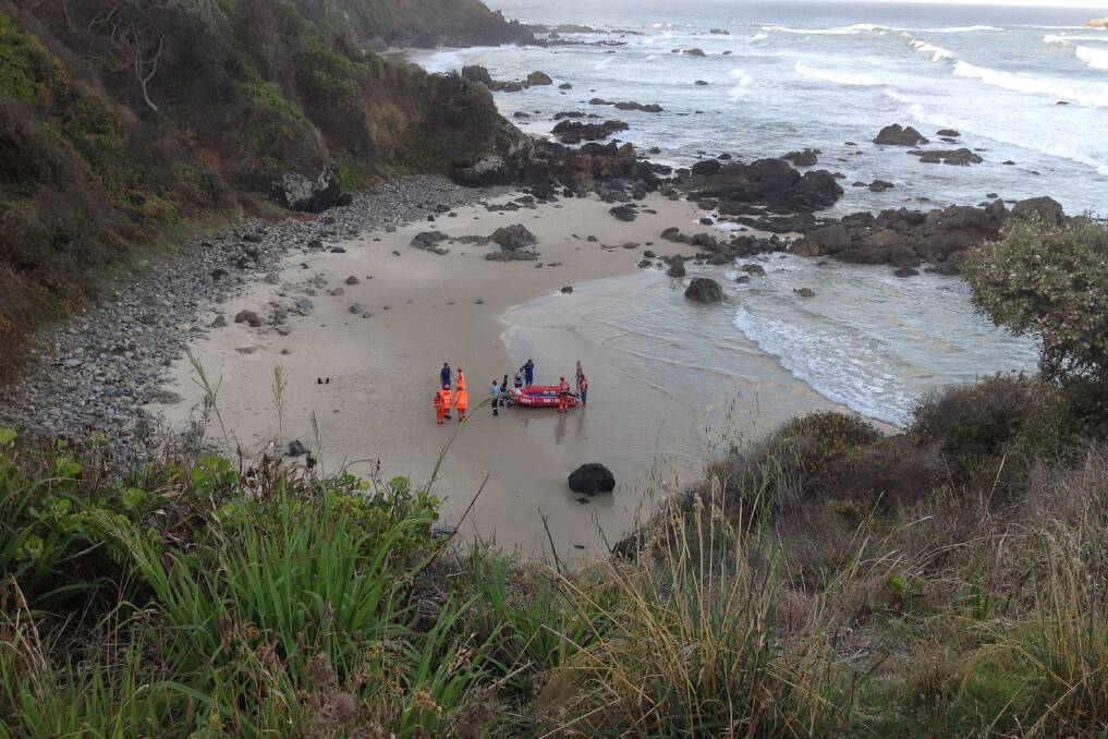Emergency services at the beach. Pic: VICKII BYRAM