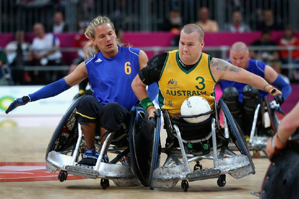 Ryley Batt in Paralympic action.