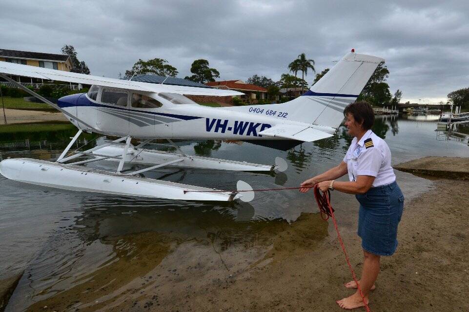 Judy Hodge get set to take to the skies above Port Macquarie.