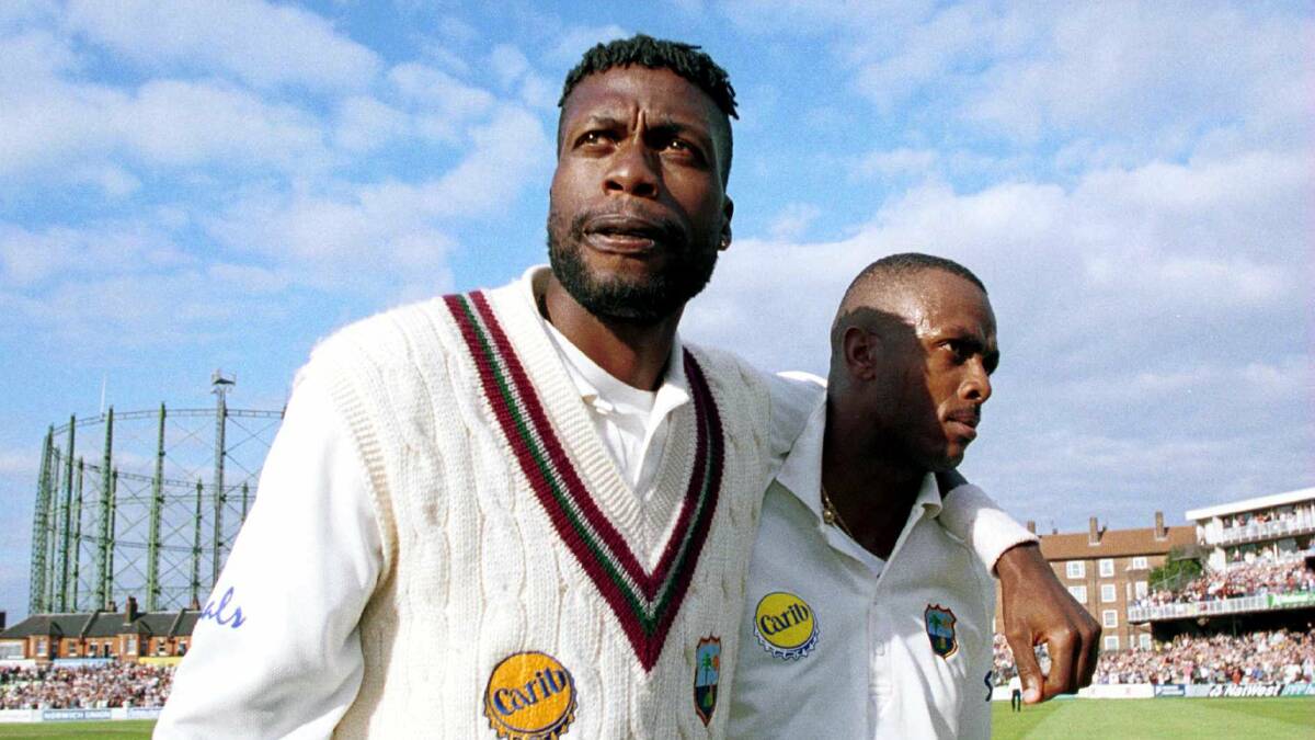 Curtly Ambrose, left, and Courtney Walsh are coming to Port, and tickets are still available. Pic: GETTY IMAGES