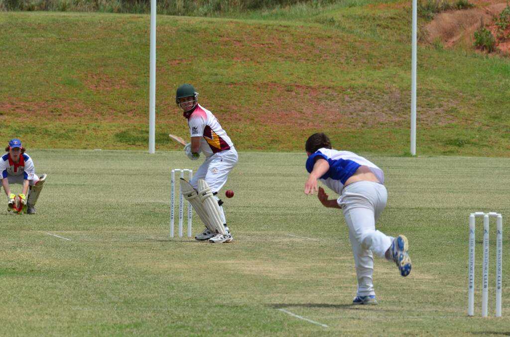 Swinging the willow: Michael Pelley and his Macquarie Hotel men are after quick runs and wickets against Comboyne tomorrow.