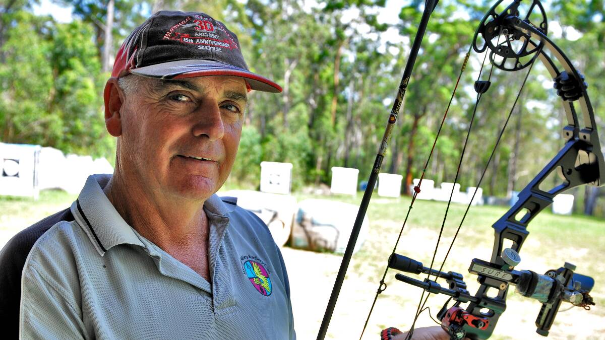 Get involved: Murray Scarlett wants to get more people involved in archery.