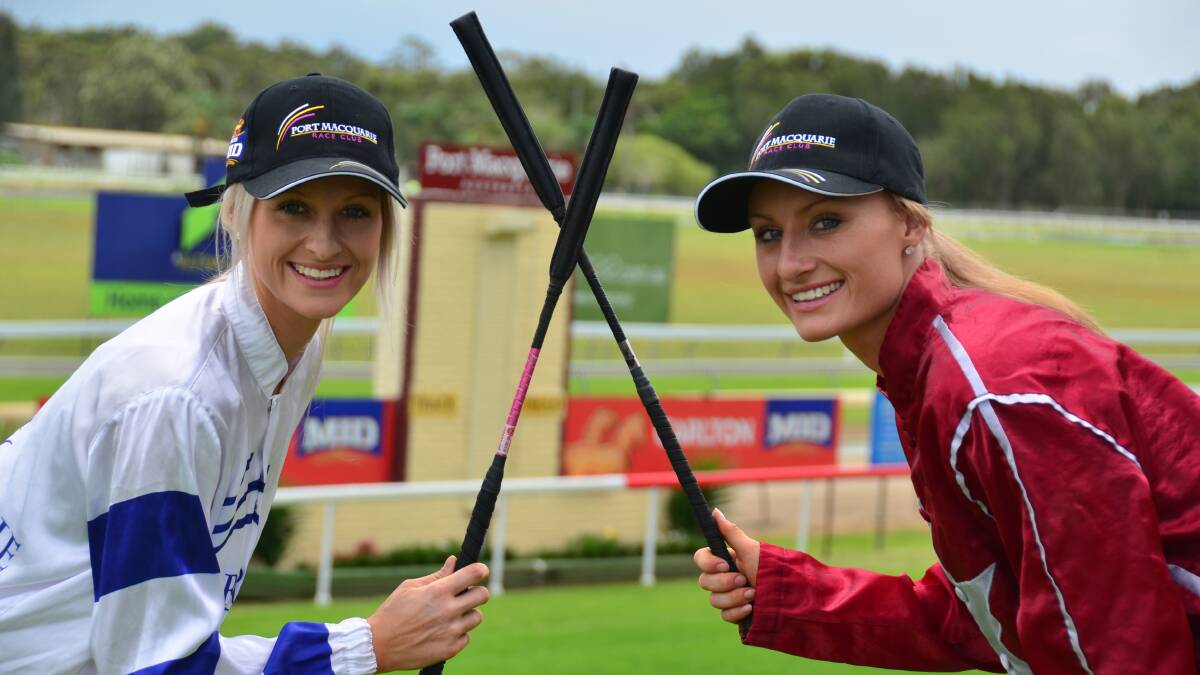 Ready for battle: Sisters Cassandra, left, and Priscilla Schmidt will face off against each other in the Queen of the North meeting today. Pic: NIGEL McNEIL