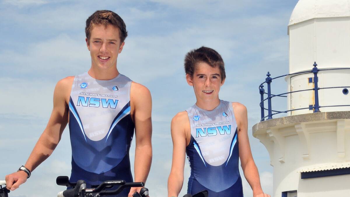 Ready to wear blue: Lachlan Philpott and Sam Lewis are set to represent NSW.