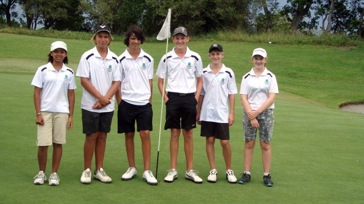 Winners are grinners: From left, Jean Thongkhai, Tom Biron, Jackson Jubelin, Sam Hutchison, Lachlan Richards and Lily Baker won the Encouragement Shield.