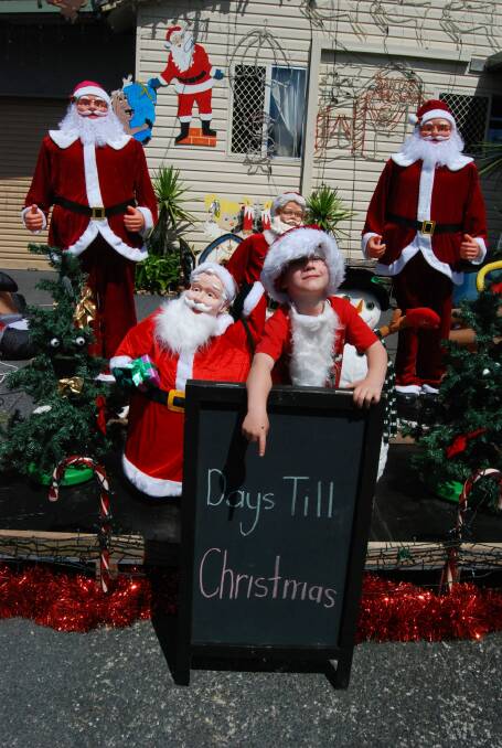 COUNT DOWN: Riley Judd,4, is counting down the days until Santa arrives. Photo: The Great Lakes Advocate.