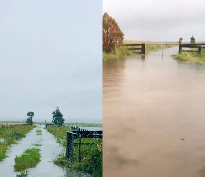 What a difference a matter of hours makes. Photo: Samantha Townsend