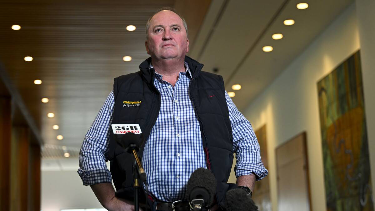 Barnaby Joyce insists he's not going anywhere. Picture: AAP