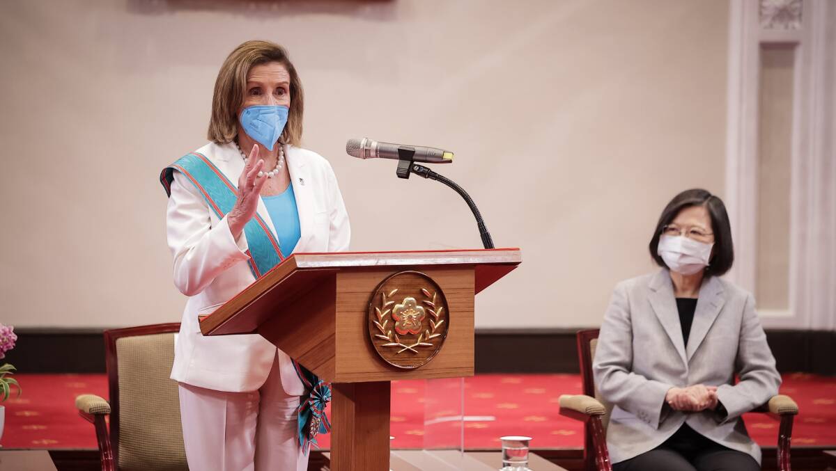 Nancy Pelosi's visit to Taiwan has enraged Beijing. Picture: Getty