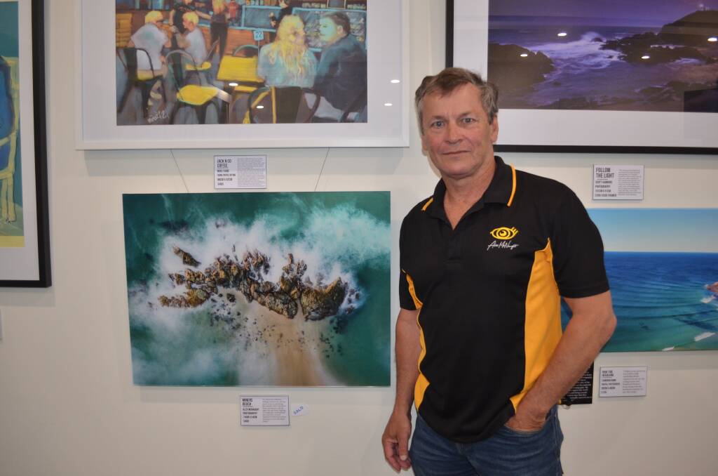 Alex McNaught has multiple pieces on display at Coastline Art Hub in Kempsey