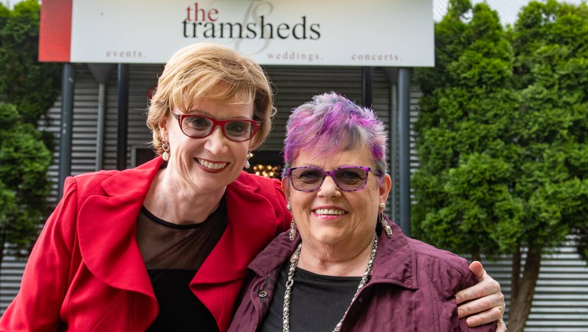 TALK OF THE TOWN: Lindy Chamberlain-Creighton and Dr Fiona Reynolds at The Tramshed in Invermay: Picture: Paul Scambler