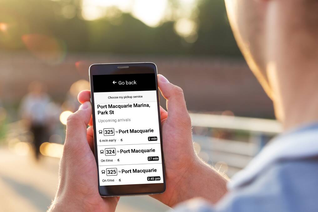 Port Macquarie commuters can participate by downloading the See Me: Bus Signalling app from the App Store or Google Play Store. Picture supplied