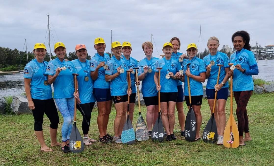 The Port Macquarie Maroro Outrigger Canoe Club has brought home two gold medals from the Sydney Harbour Challenge. Picture supplied