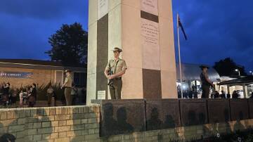 The Wauchope community gathered to pay their respects to servicemen and women at the dawn service. Picture by Emily Walker