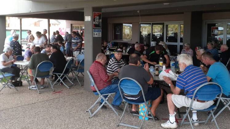 Camden Haven Community at 3 has announced they will be holding the official launch of the Transitional Accommodation Project on March 9. Picture of the group's weekly and free barbeque behind Laurieton United Services club, supplied 