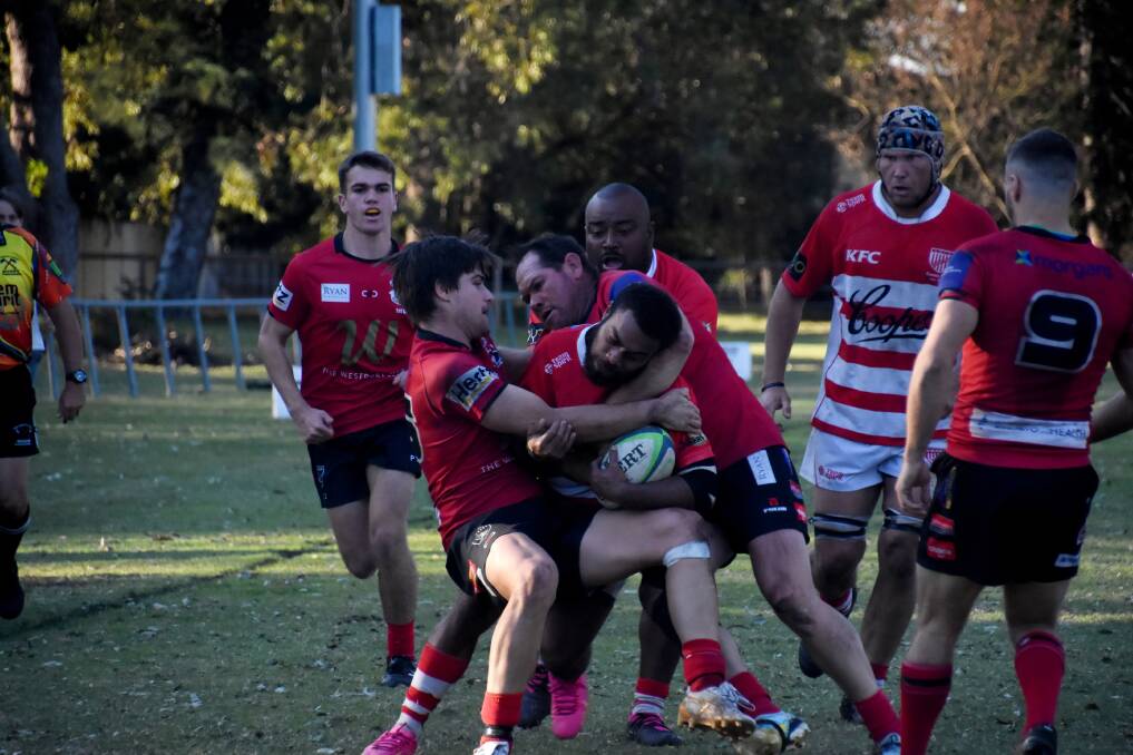 Port Macquarie Pirates defeat Grafton Redmen in Mid North COast Rugby Union semi-final. Pictures by Rod Ayres