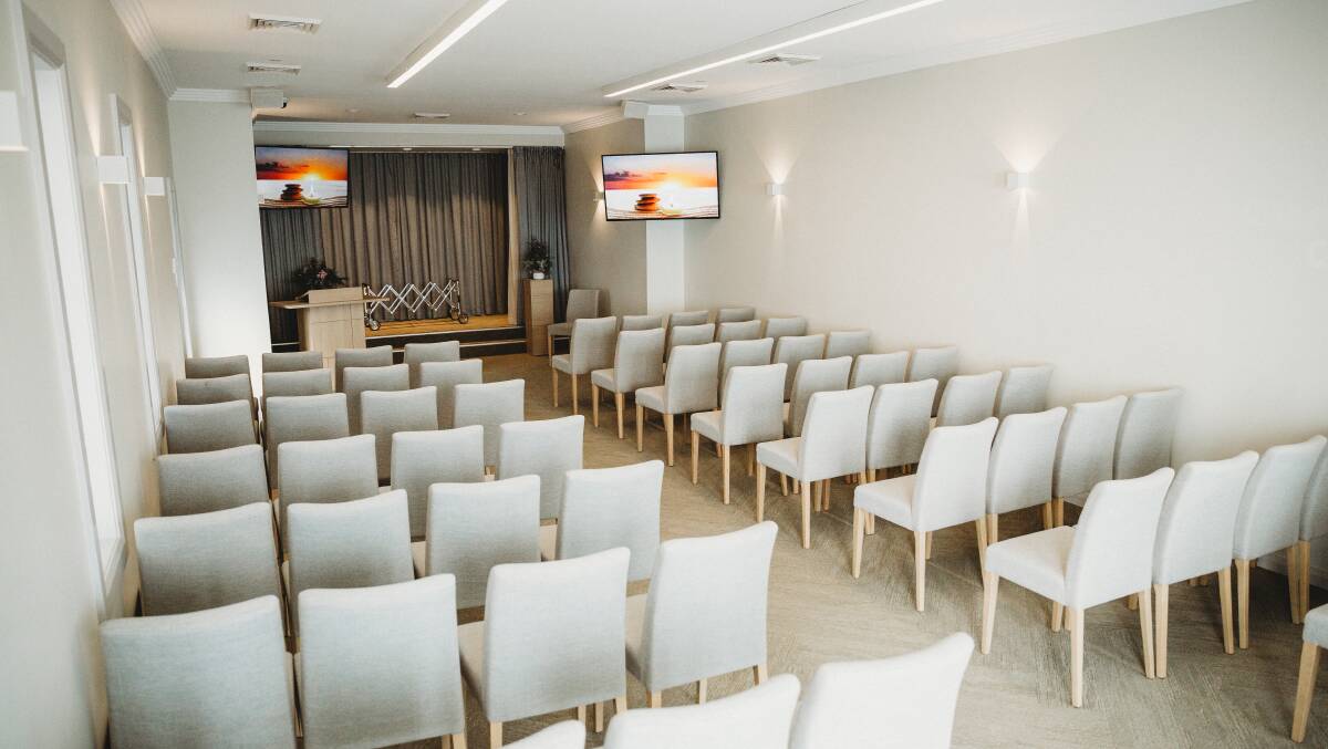 TOP FACILITIES: Hastings District Funeral and Cremation Service offers families the use of their 60 seat chapel, reflection lounge and crematorium. Photo: Supplied.