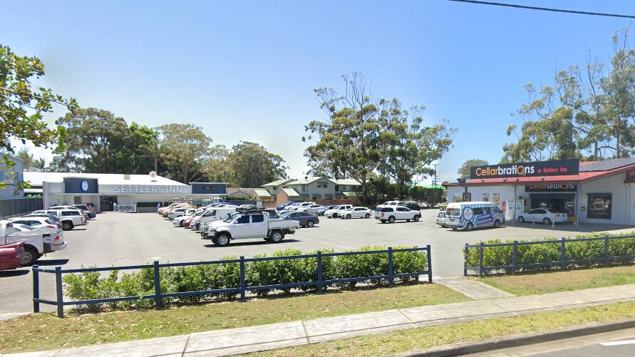 The carpark outside Settlers Inn on Hastings River Drive, Port Macquarie. Picture/Google Maps