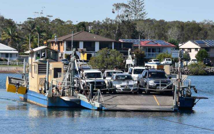 The smaller Hibbard ferry has been servicing Settlement Point while the crossing's regular ferry has been undergoing maintenance. Picture by Mardi Borg