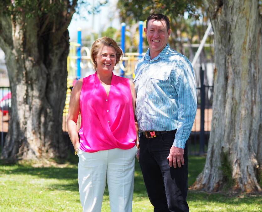 Retiring Member for Oxley Melinda Pavey with Michael Kemp, who has been preselected to run for the National Party in the seat of Oxley. Picture supplied