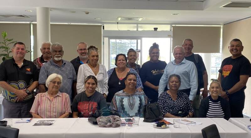 Representatives of the Uluru Dialogue with Mid North Coast representatives of the NSWALC. Picture supplied 
