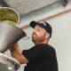 Port Macquarie's Ryan Nilsson-Linne dry hopping the brewery's pale ale. Picture supplied