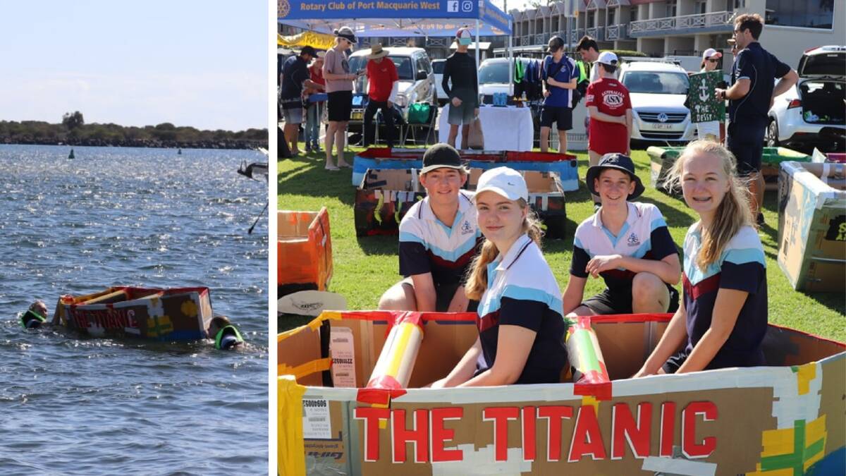 St Columba's aptly-named Titanic. Picture, Rotary Club of Port Macquarie West