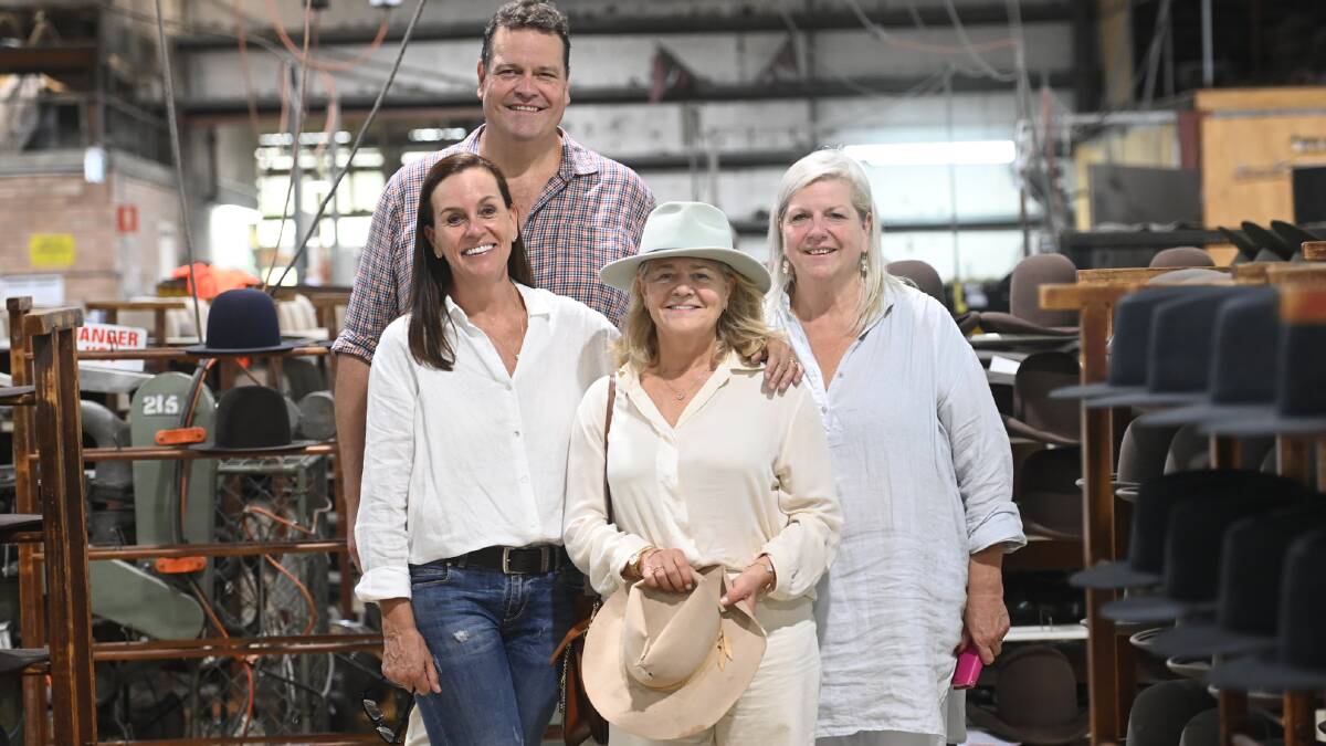 Nicola Forrest (centre) with outgoing managing director Stephen Keir IV and his sisters and fellow owners Nikki McLeod (left) and Stacey McIntyre (right). Picture supplied by Tattarang