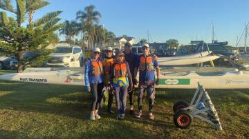 Members of the Port Macquarie Maroro Outrigger Canoe Club. Photo: supplied