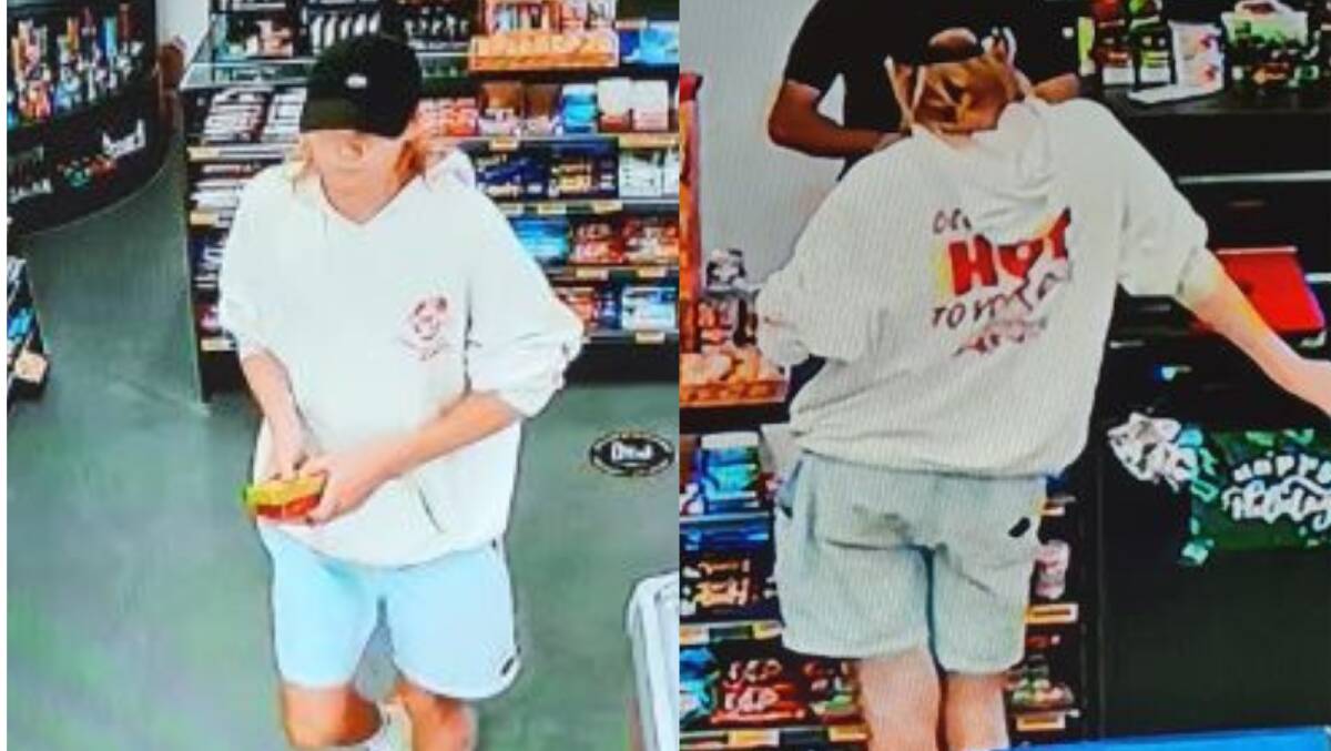 Police want the public's help to identify the person in these images. Picture supplied by NSW Police