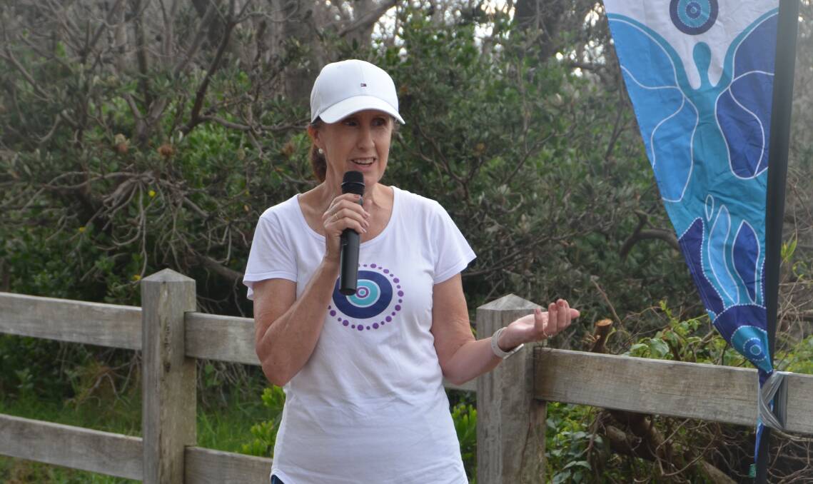 Member for Port Macquarie Leslie Williams officially opened the Coastal Walk against Family and Domestic Violence. Picture by Emily Walker