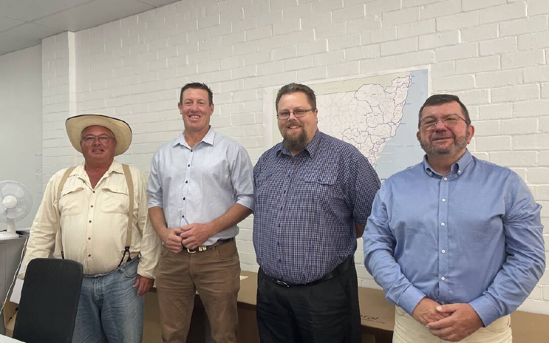 Oxley candidates Troy Irwin (Independent), Michael Kemp (The Nationals), Joshua Fairhall (Independent) and Gregory Vigors (Labor) attended the ballot paper draw. Picture by Emily Walker