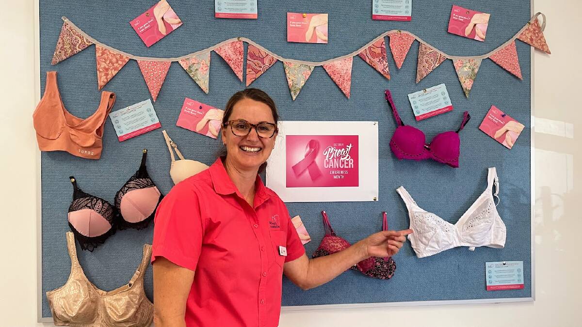McGrath Breast Cancer nurse Kelly Scott-McGrath has been helping get the Kempsey Hospital ready for Breast Cancer Awareness Month. Picture by Emily Walker