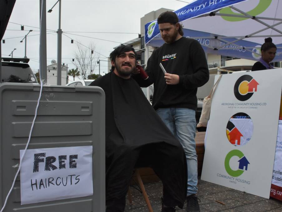 Member of the community were able to access much needed services like free haircuts at the event. Picture by Emily Walker