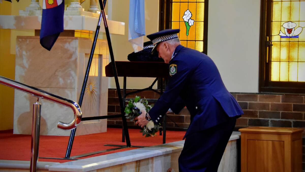 Mid North Coast Police District officers gathered at St Agnes Catholic Church for this year's National Police Remembrance Day service. Picture by Emily Walker