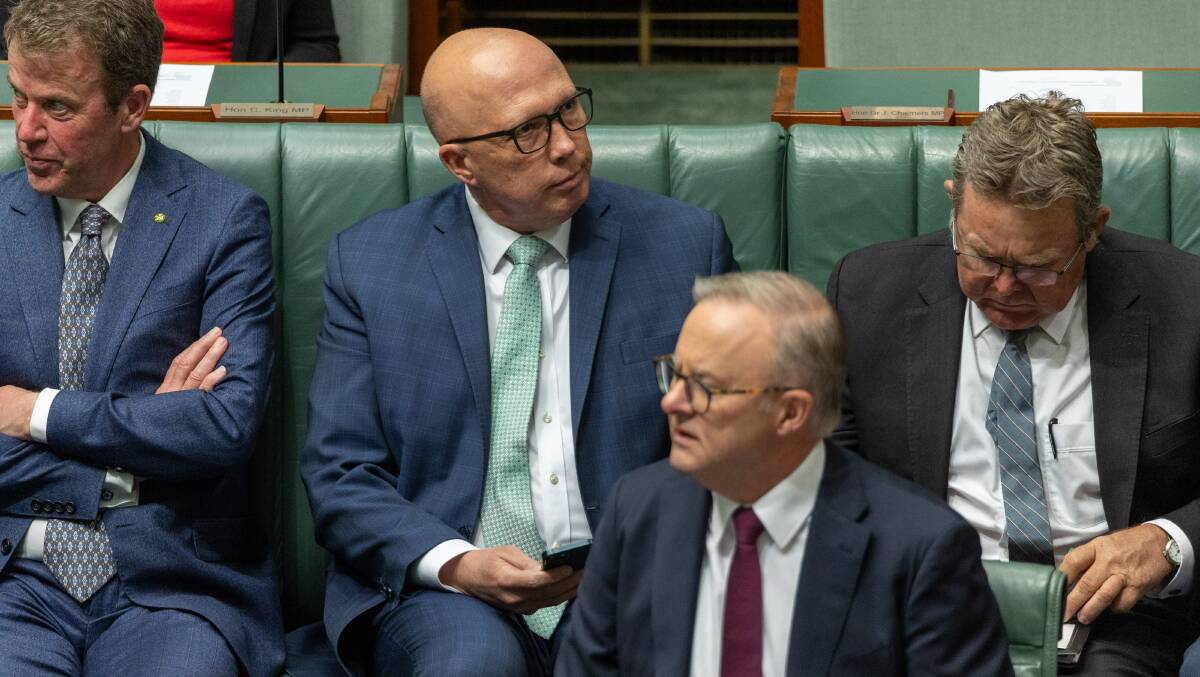  Peter Dutton and Anthony Albanese will next year vie for national leadership. But what is happening before that? Picture by Gary Ramage