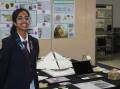 Year 12 student Aarohi Deshmukh with some prototypes from her HSC Design project. Aarohi won the Young Scientist of the Year award for her project The Hive on Monday, November 27. Picture supplied
