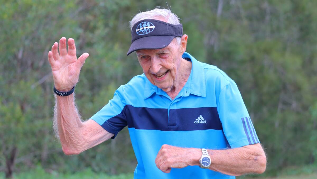 John Day, 93, completes his 500th parkrun on March 16. Picture supplied by parkrun
