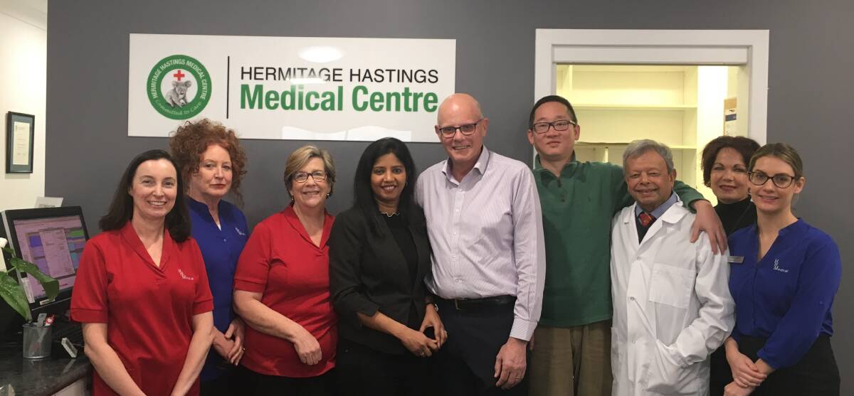 Meet the team: The friendly and experienced team at Hermitage Hastings Medical Centre are here to help you with all your general medical needs. The practice welcomes new patients; call 02 6583 8383 for an appointment. 
