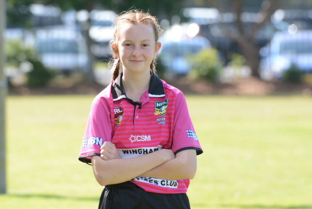 Young referee Haylea-Jade Lewis from Wingham.