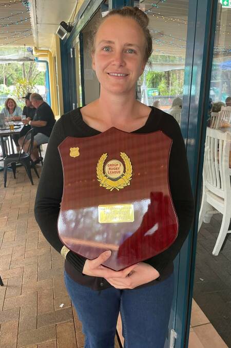 Newcomer from the Central Coast, Siobhan Wilson, was named the Group Three Rugby League referees touch judge of the year at the recent presentation. 